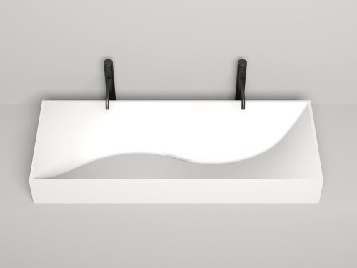 Раковина из искусственного камня S-Stone Salini SONATA 1401201MF 120х50 подвесная цвет мультиколор - фото 3